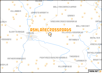 map of Ashlane Cross Roads