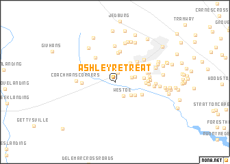 map of Ashley Retreat