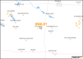 map of Ashley