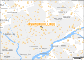 map of Ashmead Village