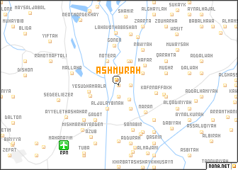 map of Ashmūrah