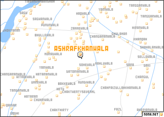 map of Ashraf Khānwāla