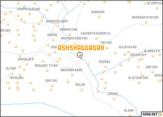 map of Ash Shaddādah