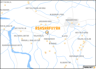 map of Ash Shāfi‘īyah