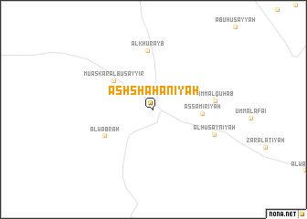 map of Ash Shaḩānīyah