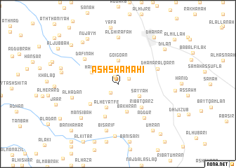 map of Ash Shamāḩī