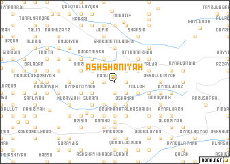 map of Ash Shanīyah