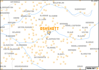 map of Ash Shaţţ