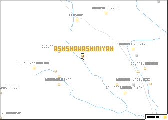 map of Ash Shawāshinīyah