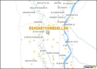 map of Ash Shaykh ‘Abd Allāh