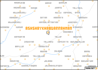 map of Ash Shaykh ‘Abd ar Raḩmān
