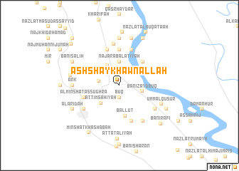 map of Ash Shaykh ‘Awn Allāh
