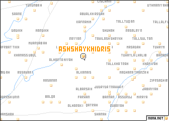 map of Ash Shaykh Idrīs