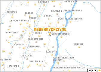 map of Ash Shaykh Ziyād