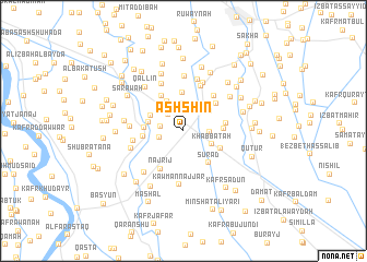 map of Ash Shīn