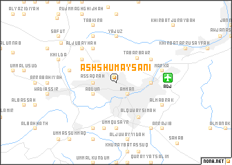 map of Ash Shumaysānī