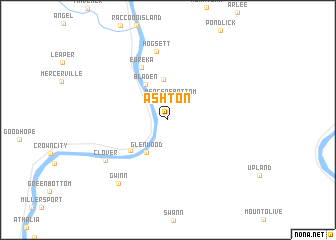 map of Ashton