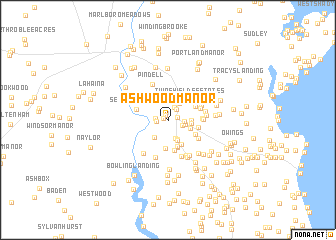 map of Ashwood Manor