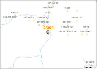 map of Āsīāb