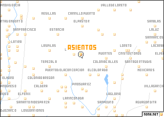 map of Asientos