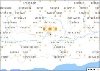 map of Asímion