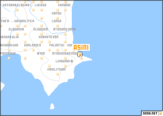map of Asíni