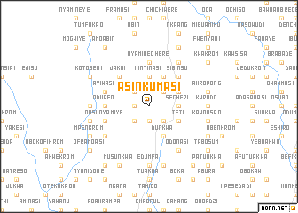 map of Asin Kumasi
