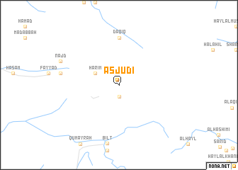 map of Asjudī