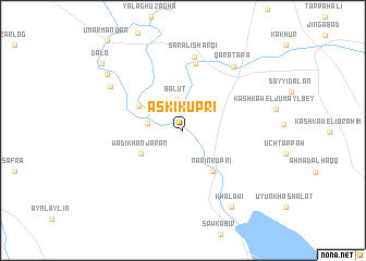 map of Askī Kūprī