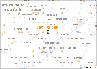 map of Askī Shahr