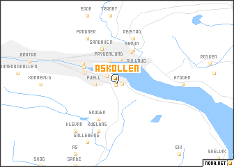 map of Åskollen