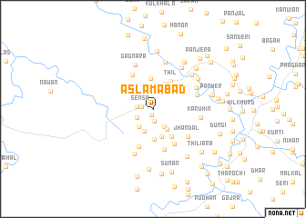 map of Aslāmābād