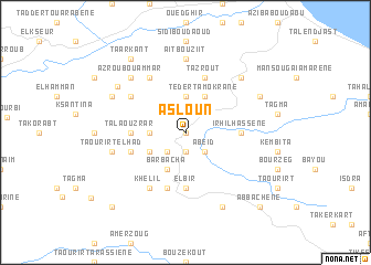 map of Asloun