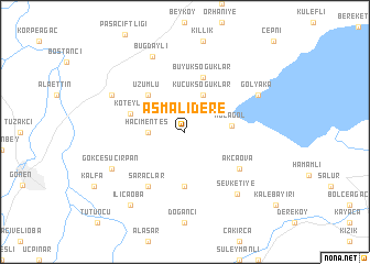 map of Asmalıdere