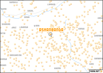 map of Āsmān Bānda