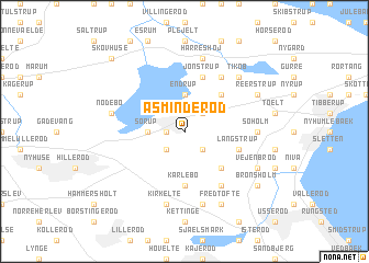 map of Asminderød