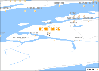 map of Asmundvåg
