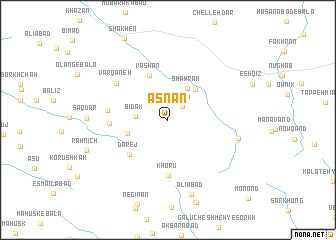 map of Asnān