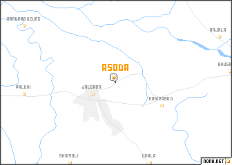 map of Āsoda