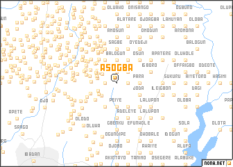 map of Asogba
