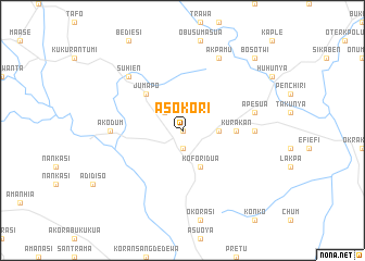 map of Asokori