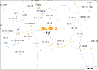map of Asokoro