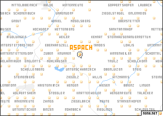 map of Aspach
