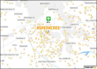 map of Aspen Acres