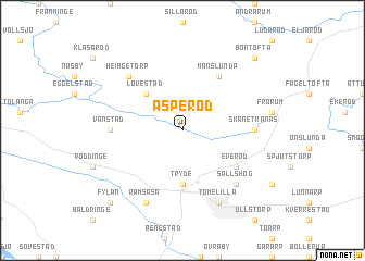 map of Äsperöd