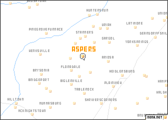 map of Aspers