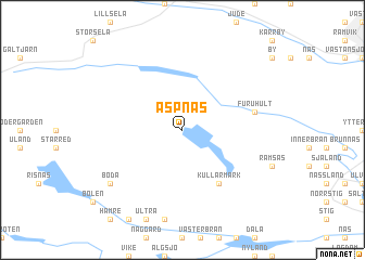 map of Aspnäs