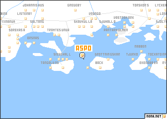 map of Aspö
