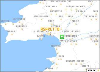 map of Aspretto