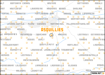 map of Asquillies